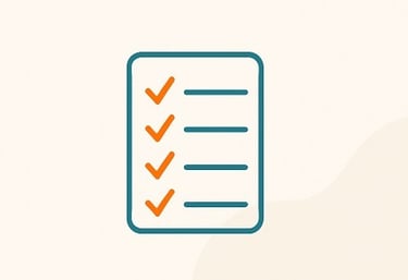 a checklist with a checklist of the checklist