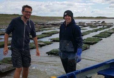 Richard with Ben from Brancaster Oysters