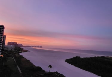 Sunsets on Marco near Marriott and Hilton hotels