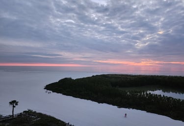 views of sunsets on Marco island beach by Marriott and hilton