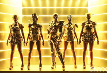 High couture costume, clubbing, dancers
