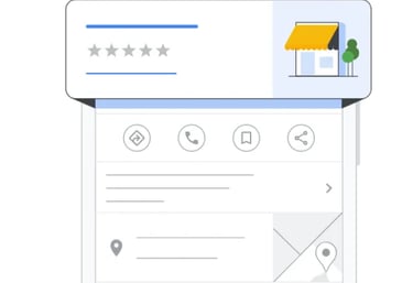 a phone screen showing a google search for a website