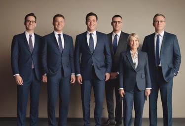 A room with several people seated in folding chairs, attentively facing a presentation area. The environment is professional, likely a seminar or workshop, with 'Product School' illuminated on a wall. Some attendees are taking notes, and a few people are standing, possibly facilitating the event.
