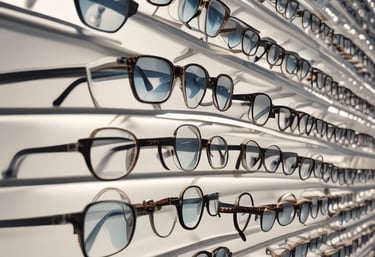 Optical store display in etobicoke. Our optometrist can help fit you after doing your vision test
