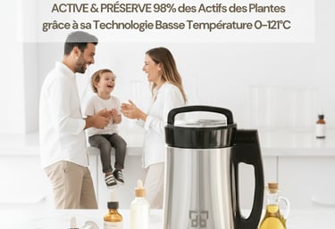extracteur botanique infuseur d'huile végétale
