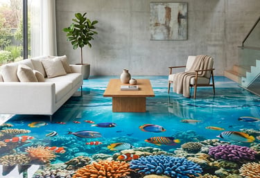 Epoxy resin for 3d flooring