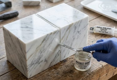 Marble joining and polishing epoxy adhesive