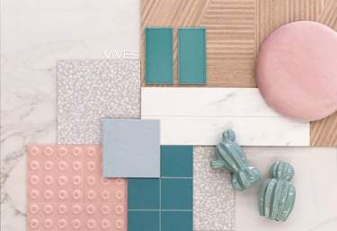 a variety of tile tiles and tiles with a cactus plant