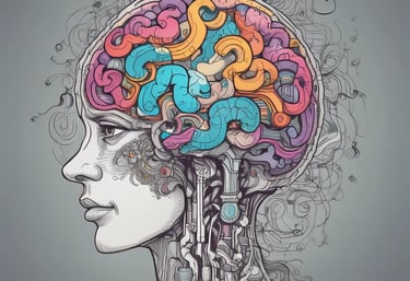 An image of a calm therapy room filled with soft lighting.