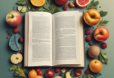 A close-up view of an open book displaying printed text in a column layout. The text appears to be a narrative or a passage from literature, with organized formatting and clear print.