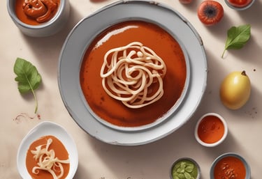 A vibrant display of various sauces in glass jars on a wooden table.