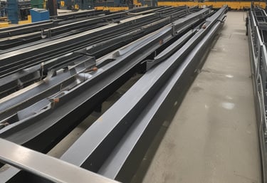 A finished metal fabrication project ready for delivery.