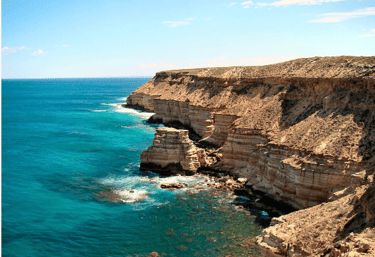 coastal section of the park, cliffs running south from the town of Kalbarri