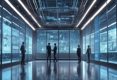 An illustration showcasing AI automation technology.