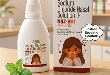 NOZ-SBT saline nasal spray for breathing comfort