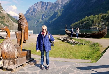 Lady Michelle in Gudvangen, Norway
