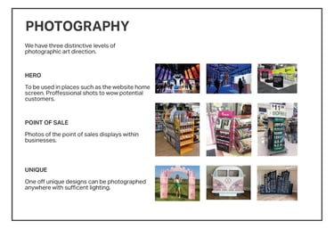 carded front photography direction