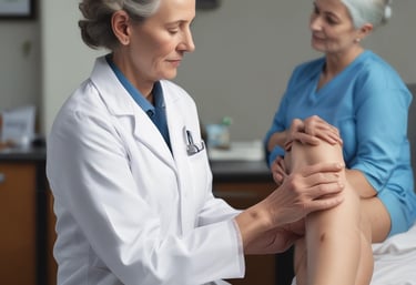 A healthcare professional administering a vitamin C injection.