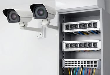 a man riding a skateboard down a street next to tall buildings