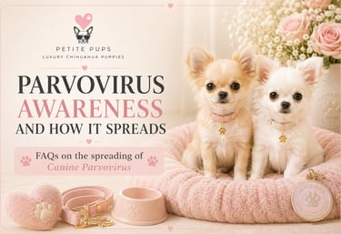 Petite Pups | Luxury Chihuahua Puppies | Parvovirus Awareness And How It Spreads | PetitePups.com