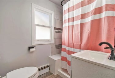 bathroom southern michigan vrbo airbnb dock short term rental