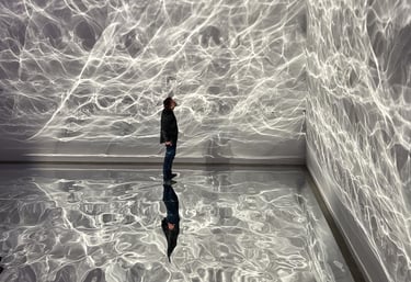 Foto: “Vand”, de Raquel Kogan e Rejane Cantoni (2022), na exposição Trapholt.