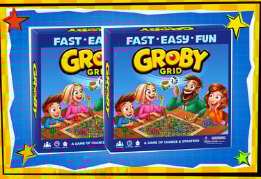 Groby Grid double pack with two copies of the family board game.