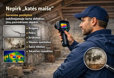 nekilnojamo turto patikra prieš perkant, būsto patikra prieš perkant, paslėpti NT defektai