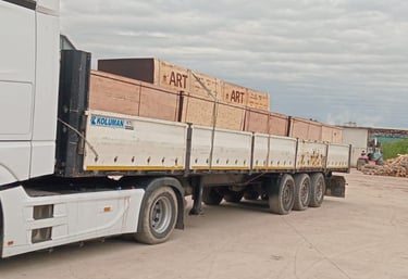 Plywood ve kereste yüklü tır – Türkiye geneli sevkiyat