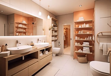 Residential home cleaning service with freshly cleaned living spaces and floors