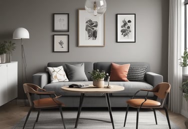 A professional team assisting clients in a property management setting.