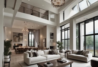 A modern property management office with a welcoming atmosphere.