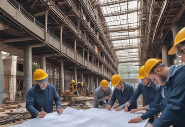 A completed building showcasing successful project management.