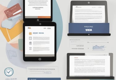 A close-up of various official documents ready for attestation.