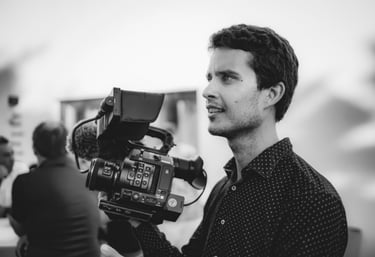vincent tesniere sur le tournage d'un mariage