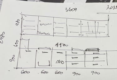virtuves baldu eskizas baldu vizualizacijai sukurti