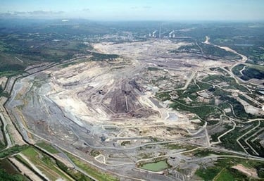 As Pontes coal mine (Galicia) where fossils have been recovered. Photo edCreativo