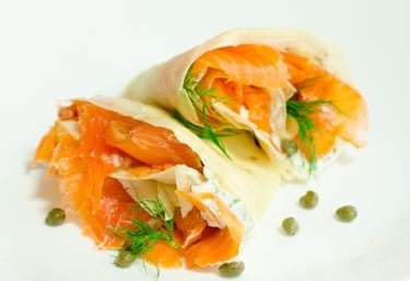 salmon crepe
