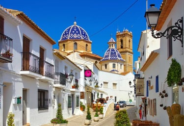 Cupulas en casco antiguo de Altea
