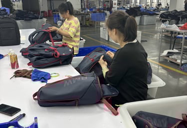 custom bags manufacturer workshop
