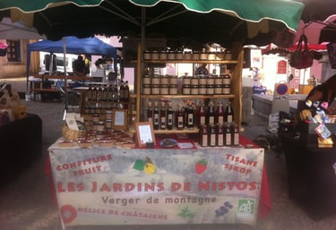 stand sur le marché