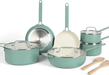 a set of pots and pans 