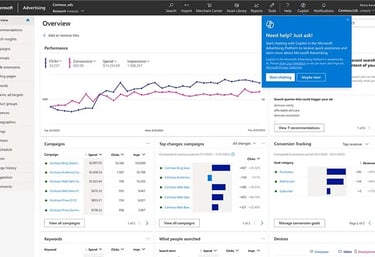 Microsoft ads client interface