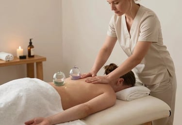 massaggio su addome femminile