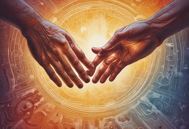 A serene setting with candles and crystals for a spiritual mediumship reading.