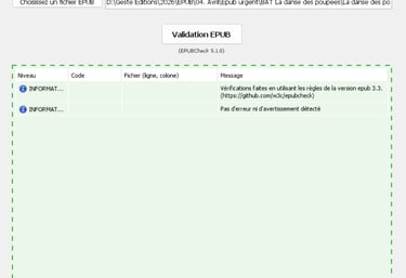 Conception d'un livre numérique au format EPUB 3 conforme et sans erreurs avec EPUB Checker
