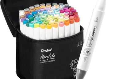Ohuhu Alcohol Markers NeurSomatic Art