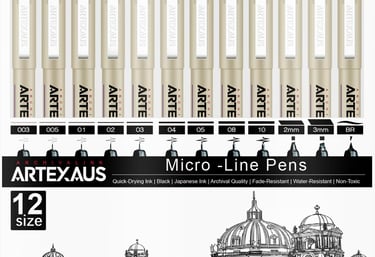 Micro Line Pens NeuroSomatic Art