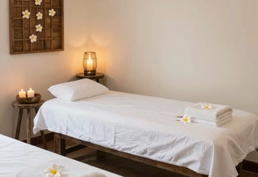 A serene home setting for a remedial therapy session.