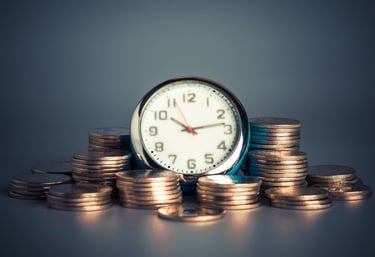 Bild einer tickenden Uhr